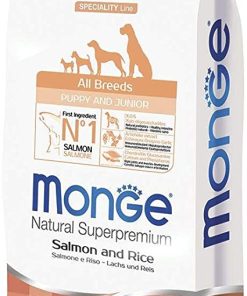 MONGE PUPPY/JUNIOR X 12 KG. SALMONE/RISO
