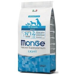 Monge adult light x 2,5 kg.
Salmone