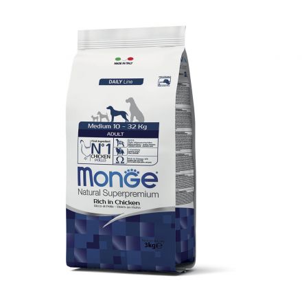 MONGE MED/ADULT X 3 KG. POLLO/RISO - immagine 3