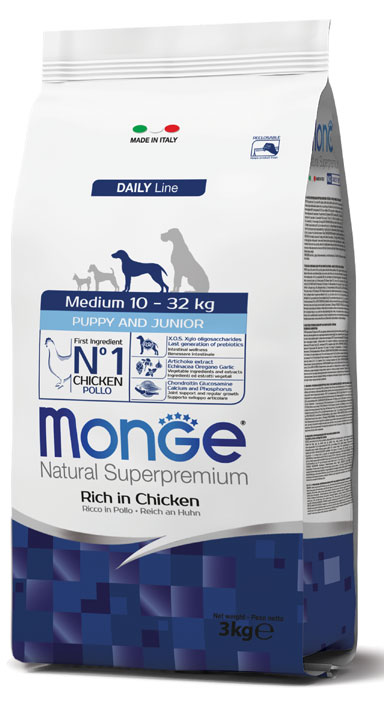 MONGE MED PUPPY/JUNIOR X 3 KG.
POLLO - immagine 3