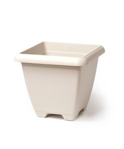 Vaso Quadro Bianco Plast Cm 30