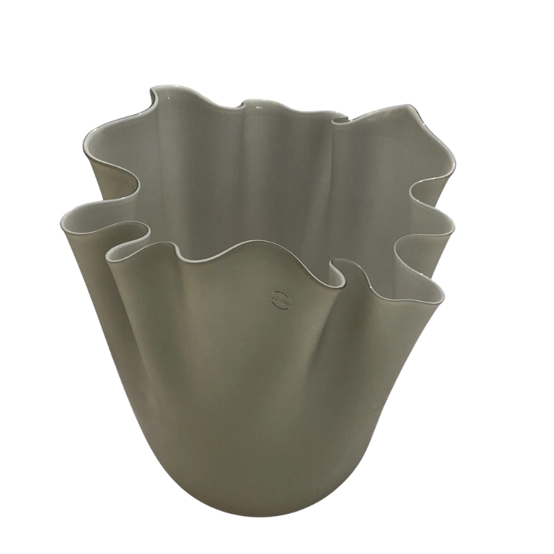 Venini Vaso Fazzoletto Talpa Sabbiato H31cm - immagine 2