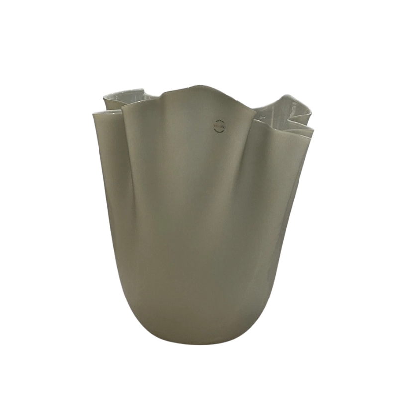 Venini Vaso Fazzoletto Talpa Sabbiato H31cm - immagine 3
