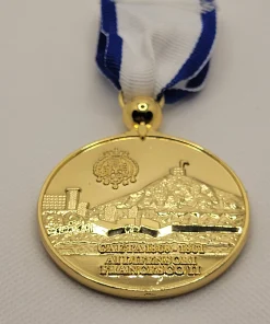 MEDAGLIA “CADUTA DI GAETA 1860-61 AI DIFENSORI DI FRANCESCO II” TIPO ORO 5 CM