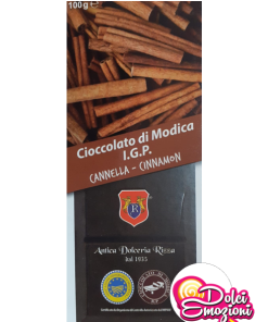 TAVOLETTA DI CIOCCOLATO DI MODICA I.G.P. ALLA CANNELLA