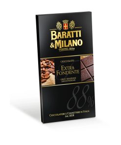 TAVOLETTA CIOCCOLATO EXTRA FONDENTE 88% 75 G – BARATTI& MILANO