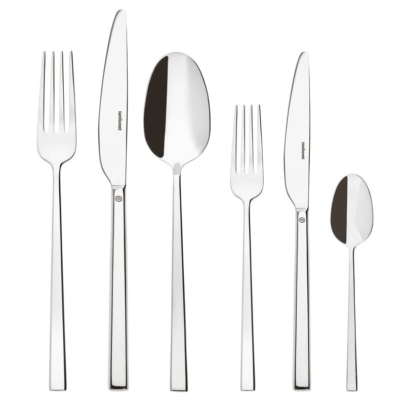 Sambonet Servizio 36 pz. Monoblocco Rock Inox