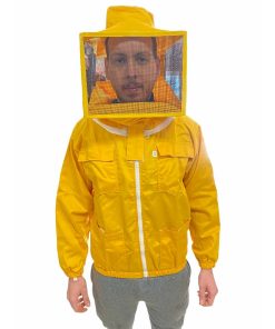 Camiciotto con maschera quadrata e zip