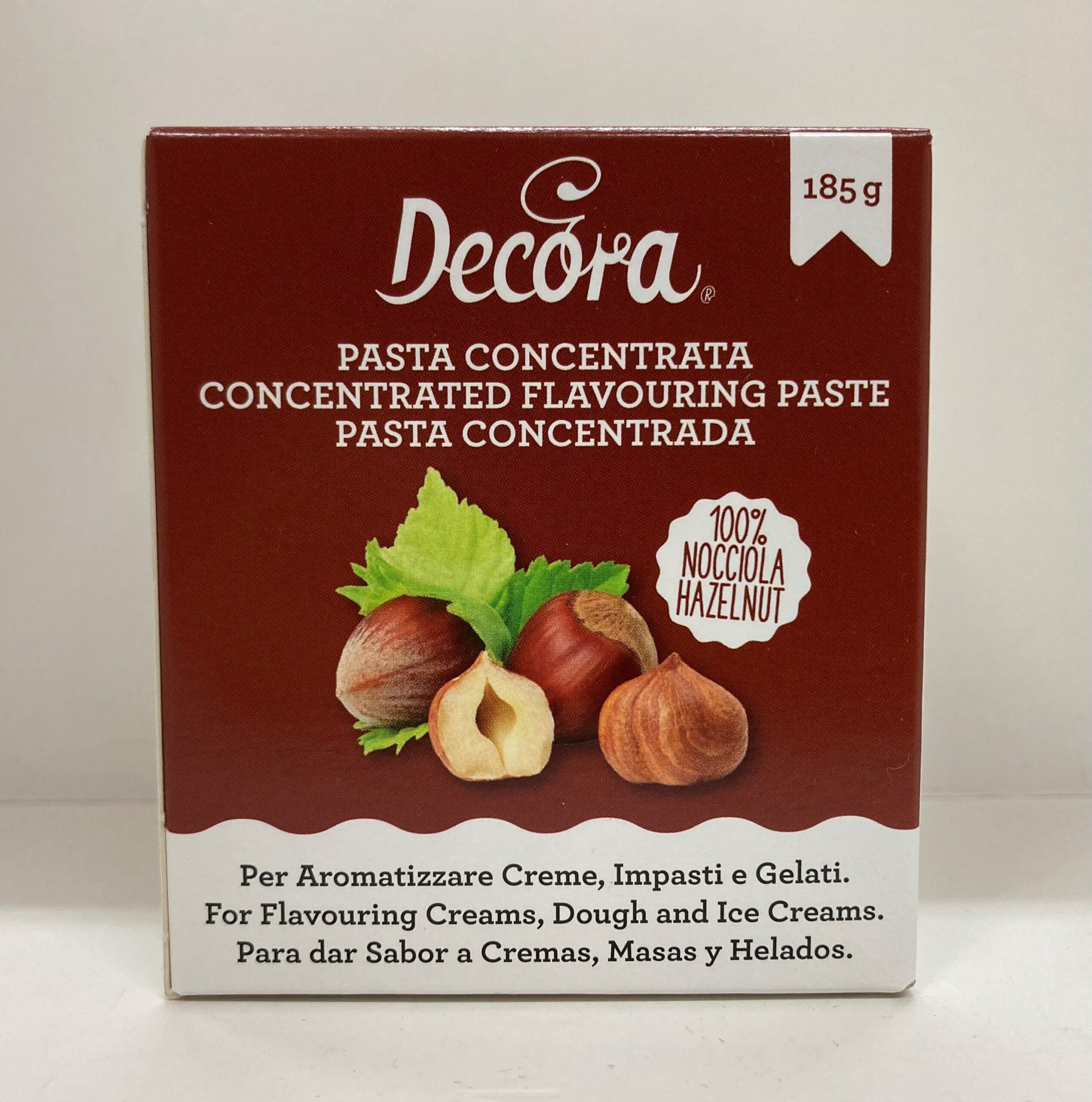 PASTA CONCENTRATA ALLA NOCCIOLA DECORA – 185 g - immagine 2