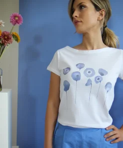 T-shirt donna Les Pavots Fiordaliso M