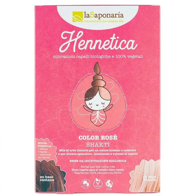 Tinta vegetale Color Rosè-Shakti 100g V - immagine 2