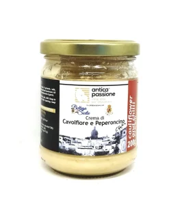 PACCO da 6 Barattoli CREMA DI CAVOLFIORE E PEPERONCINO 200gr. Pacco da giù Campania felix *4,90 Pz.*