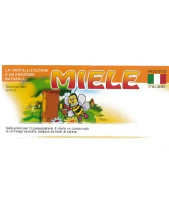 Etichetta adesiva miele millefiori generica 116x50mm 100pz