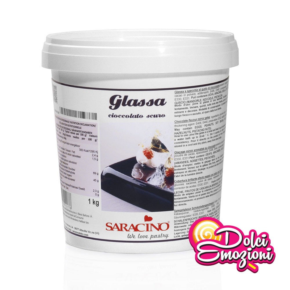 SARACINO GLASSA CIOCCOLATO SCURO 1 KG