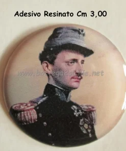 3 ADESIVI STICKER RESINATI CM 3 FRANCESCO II DI BORBONE REGNO 2 SICILIE ADESIVO