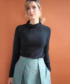 Maglia Fiore nero S