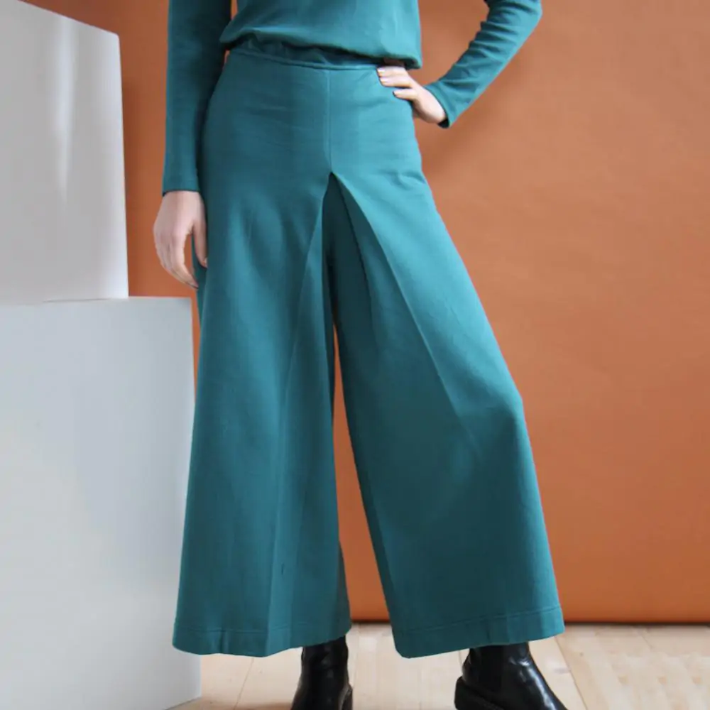 Pantalone Vele verde petrolio M - immagine 2