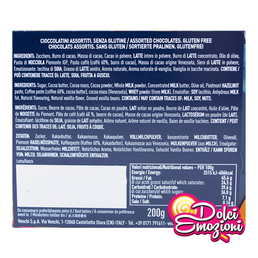 Venchi confezione maxilibro cioccolatini assortiti 200 g - immagine 4