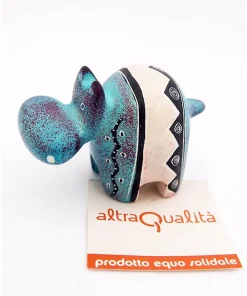 Smiling hippo 7cm Turkana blu nero