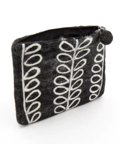 Borsellino decorazione foglie 17x23cm