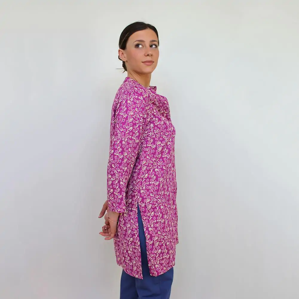 Camicia Camomilla st fiore di pavone S - immagine 3
