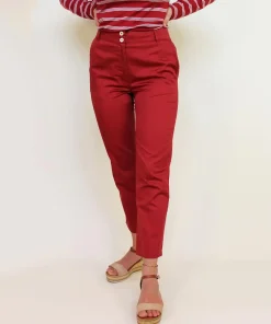 Pantalone New Carrot rosso carminio L