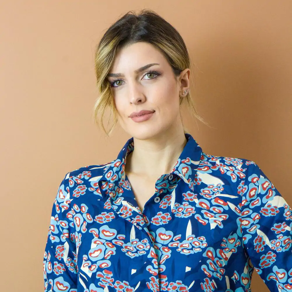 Camicia Alba blu indaco M - immagine 5