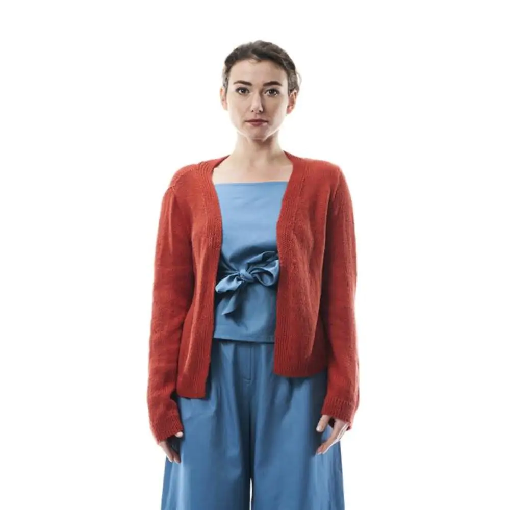 Cardigan Summer, fil. di cotone aranc. L - immagine 2