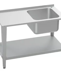 Tavolo in acciaio Inox con lavello 1500*600*900h mm