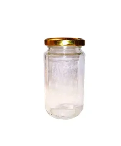 Vaso 250g (180ml) modello alto, compreso capsula disegno alveare