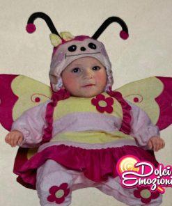 COMPLETINO DI CARNEVALE DA FARFALLINA ROSA FANCY MAGIC – 9 MESI