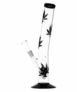 Bong in vetro BLACK Edition MULTILEAF HANGOVER