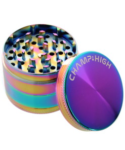 Grinder Champ High Rainbow 4 parti in metallo anodizzato Ø 55 mm