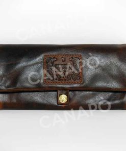 Portatabacco in Eco Pelle Kavatza Tobacco Bouch Brown
