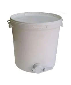Secchio in polipropilene per miele 17L – 24kg da cm31,5*31,5*28h con valvola in plastica