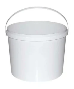Secchio in plastica alta qualità per miele 8kg da cm21,5×21,5x21h con coperchio