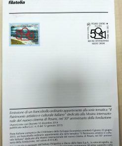 BOLLETTINO ILLUSTRATIVO ITALIA 2015 nuovo ” MOSTRA CINEMA PESARO ” € 3,00