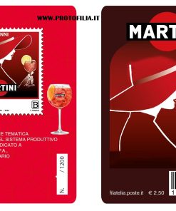 TESSERA FILATELICA ITALIA 2023 ” MARTINI & ROSSI ” nuovo €5,00