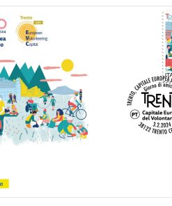 CARTOLINA FILATELICA ITALIA 2024 NUOVA “TRENTO CAPITALE EUROPEA DI SOLIDARIETA’  ” €5,00