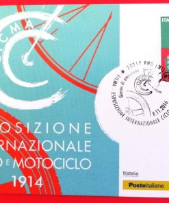 CARTOLINA FILATELICA ITALIA 2016 NUOVA ” EICMA Esposizione moto emiss. Rho” €3.00