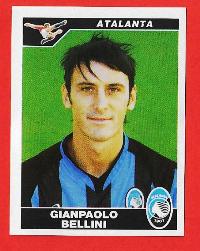 FIGURINE PANINI originale anno 2004/05  serie A ATALANTA G. Bellini n.6 € 1,00