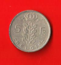 BELGIO – BELGIUM 1960 5 Franco WCC Km135.2 Circulated €1.40