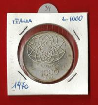 ITALIA REPUBBLIC – ITALY REPUBBLIC 1970 1000 Lira  KCC km101 circulated € 9.90
