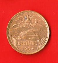 MESSICO – MEXICO 1964  20 Cents WCC Km440 € 1.80 Circulated