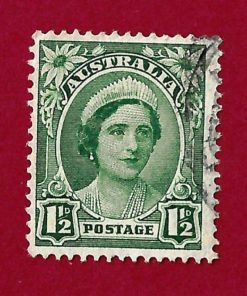 Francobollo  AUSTRALIA 1942 YT 144  usato ” Regina Elisabetta ” € 0,20
