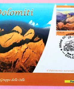 CARTOLINA FILATELICA ITALIA 2015 NUOVA ” DOLOMITI emissione: CORTINA ” € 3.00