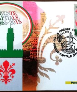 CARTOLINA FILATELICA ITALIA 2015 NUOVO “FIRENZE CAPITALE D’ITALIA” €3.00