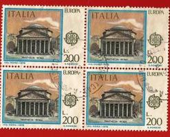 ITALIA / ITALY 1978 YT 1340 QUARTINA – QUATRAIN Used  € 1.60