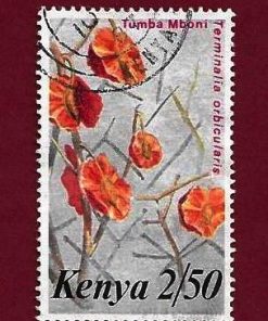 FRANCOBOLLO KENYA 1983 YT 250 “fiori” usato   € 0.20