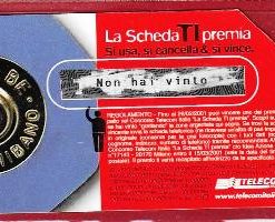 TELECOM 31.12.2002 “ la scheda ti premia” n.1258 L.5.000 € 0.80